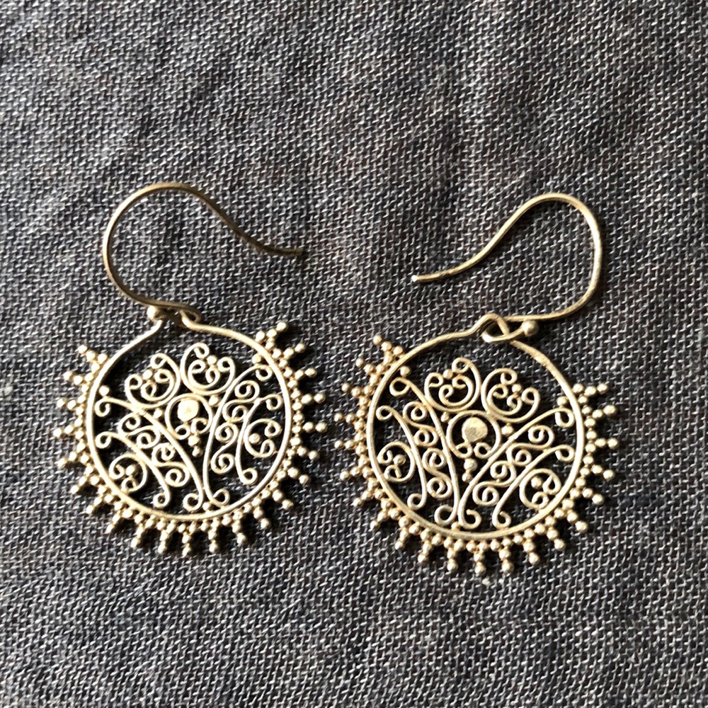 Silver earrings
